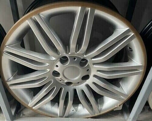 Silver alloy wheels - wheels, vw