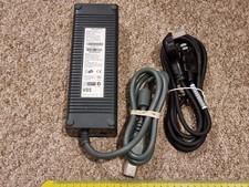 MICROSOFT XBOX 360 OFFICIAL GENUINE 203W UK MAINS POWER SUPPLY ADAPTER 203 WATT