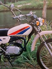 YAMAHA DT50 DT50M BROCHURE NOS LIKE TY50 TY50P FS1E FS1 FIZZY MOPED SIXTEENER TY