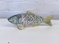Vintage Folk Art Carved Fish /
