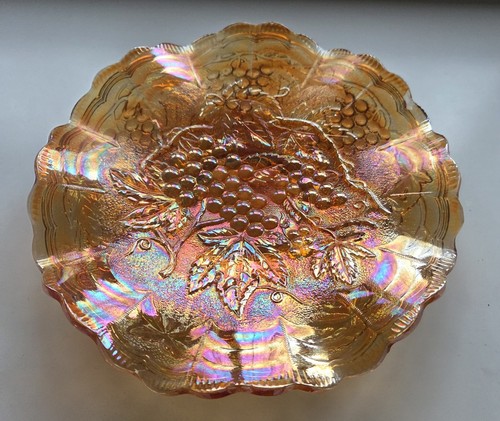 Vintage plate iridescent - vintage,