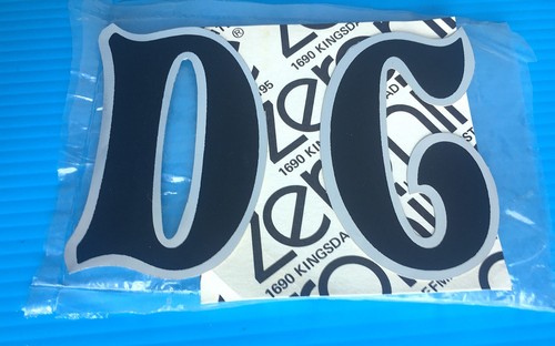 Bmx number plate decals - dg,
