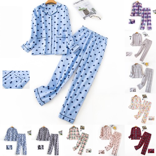 Womens pyjamas set cotton tops - pyjamas,