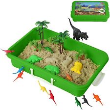 Sand Play Set Magic Sand Fun Sensory Play Bin With Lid Includes Molds & Toys