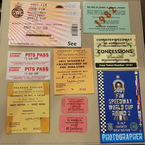Coventry speedway ticket - speedway,
