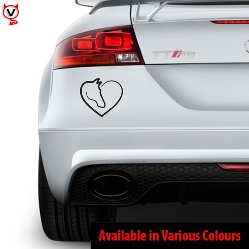 Love heart horse - heart, decal