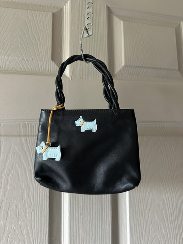 Radley black mini leather - black,