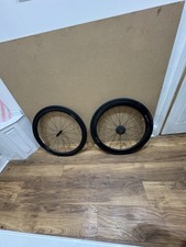 Hunt 36/50 Carbon Aero Wheelset. Rim Brake, with 11 Speed Cassette and Tyres