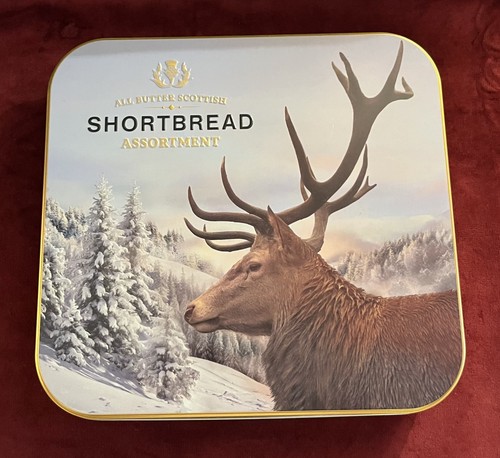 Shortbread biscuit tin - shortbread, empty