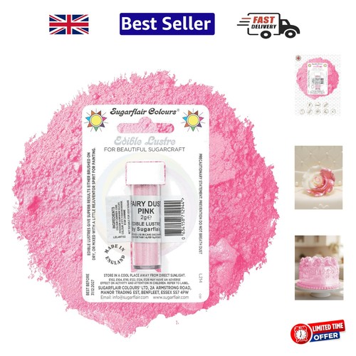 Sugarflair fairy dust pink - sugarflair,
