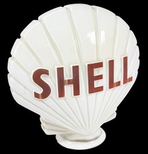 Vintage SHELL Opaque GLASS