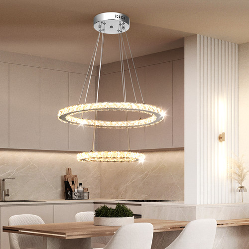Led modern crystal chandelier - modern,