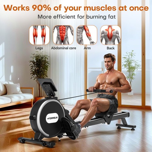 Magnetic rowing machine - rowing, home