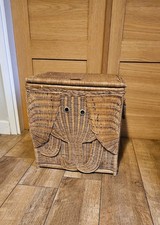 Vintage Rattan Wicker Elephant Trunk Storage Chest | Basket | Baby Nursery