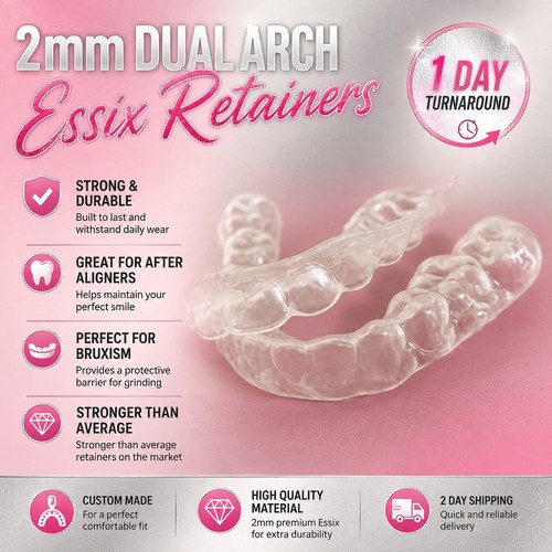 2mm custom fit dental - custom, essix