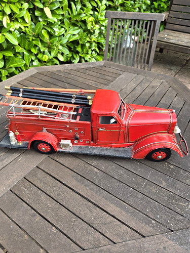 Large vintage metal fire - large,