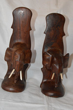 TEAK WOOD HAND CARVED ELEPHANT