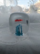 Cubed Art Glass Paperweight