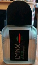 Vintage Lynx Africa Aftershave 50ml Rare Splash Discontinued Retro Y2K 80% full