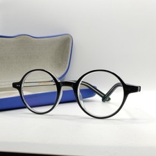 Vintage Bloobloom Round Glasses Spectacles Eye Frames Mens Ladies Black NHS Styl