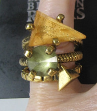 Erickson Beamon Rocks Ring Set
