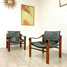A PAIR OF SAFARI CHAIRS BY