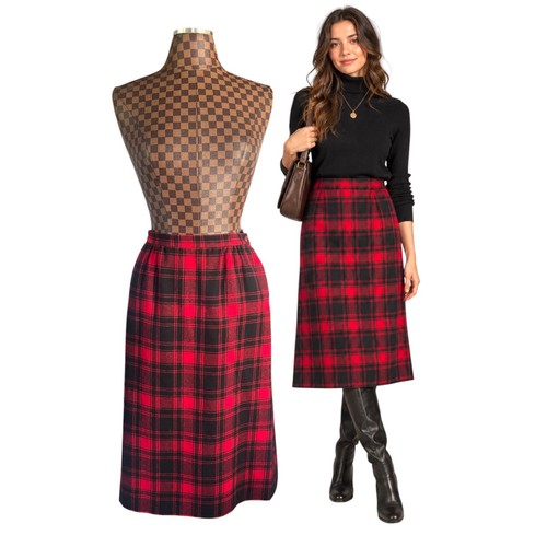 Pendleton skirt size - pendleton, red