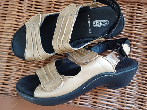 Wolky gold sandals - wolky,