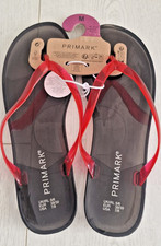 Primark Flip Flop Sandals Black/Clear Jelly BNWT