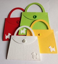 Handbag Bag Fashion With Little White Dog Girls And Women Die Cuts