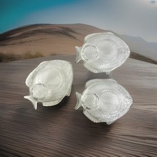 Vintage Fish Plates Glass