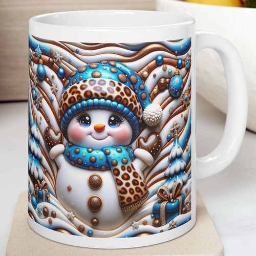 Snowman christmas mug - christmas, cosy