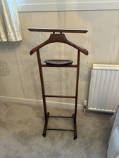 Vintage wood valet butler - valet,