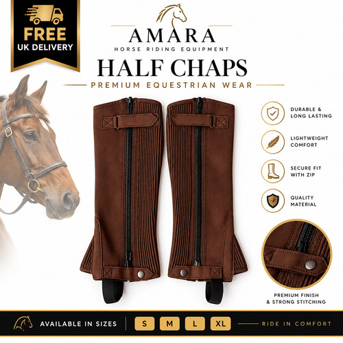 Half chaps horse riding - half,