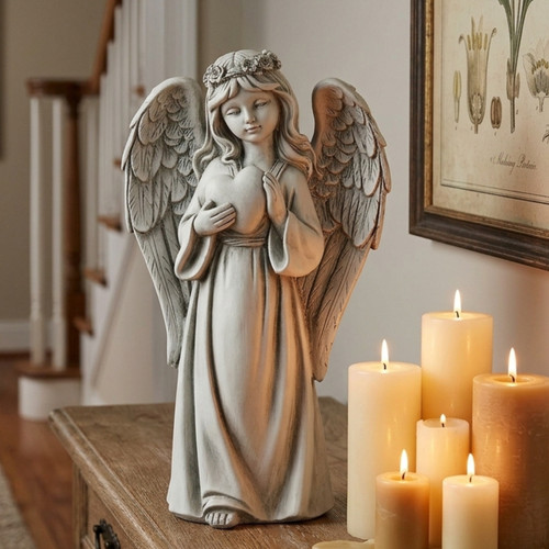 Guardian angel garden - angel, statue