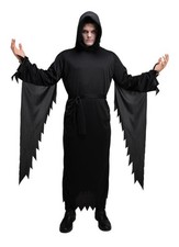 NEW Mens Black Demon Robe