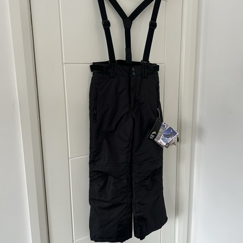 Kids black ski salopettes - f&f,