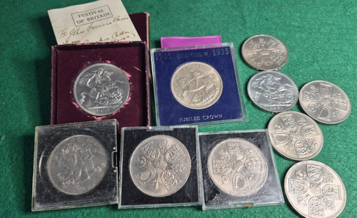 British crown coin collection - british,