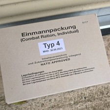 New Sealed German Combat Ration Individual Pack MRE 2023 Menu Type 4 Rations