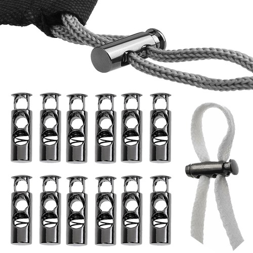 10x double hole metal cord - metal,