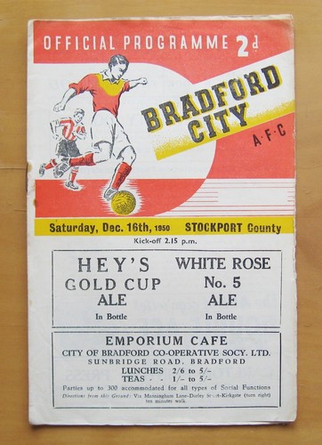 Bradford city stockport - bradford, v