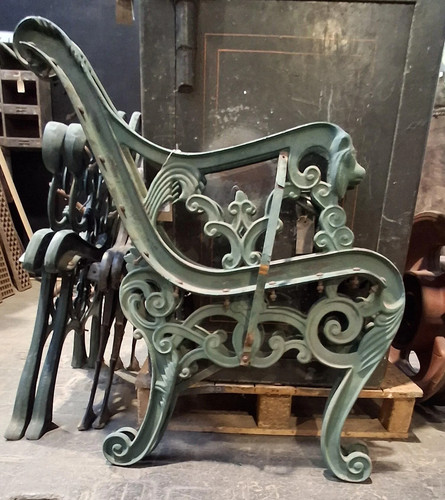 Antique green cast iron - antique,