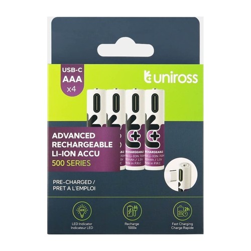Uniross aaa 500mah lithium - uniross,
