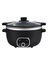 6L Digital Black Slow Cooker