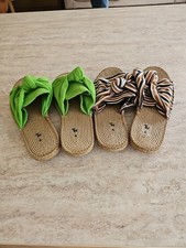 2 Pairs TU Women's Sliders Size 6