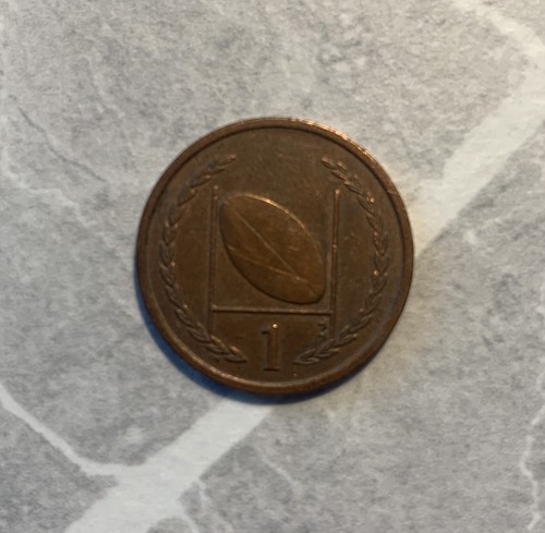 Isle man penny coin - isle, 1