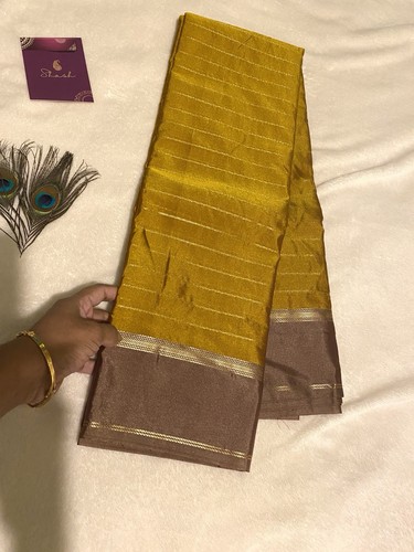 Mustard gold semi - gold, semi-kanchipuram