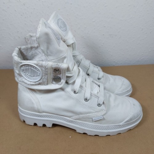 Palladium white womens boots