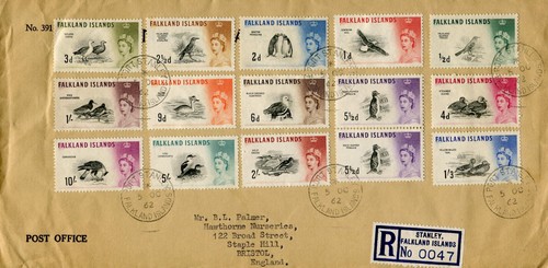 Falkland islands 1960 birds - falkland,