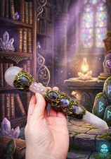 SALE - Crystal wand, Rose